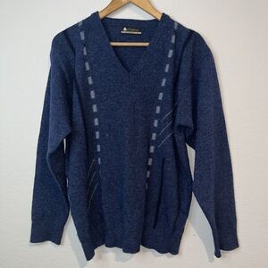 The Oxford Shirt Co. Sweater Mens size 38 Lambswool Pullover V-Neck sweater